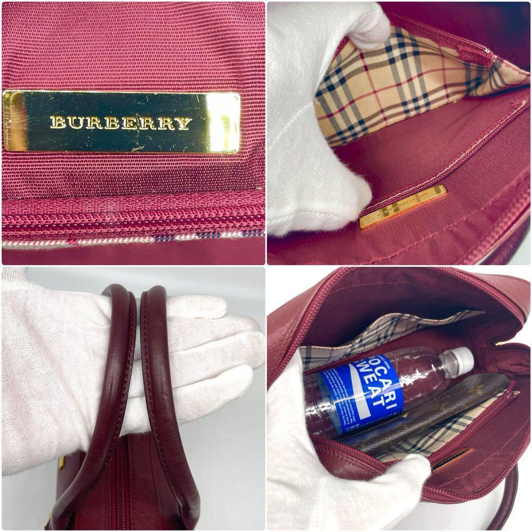 ✨超高級・美品✨BURBERRY ハンドバッグ サフィアーノレザー