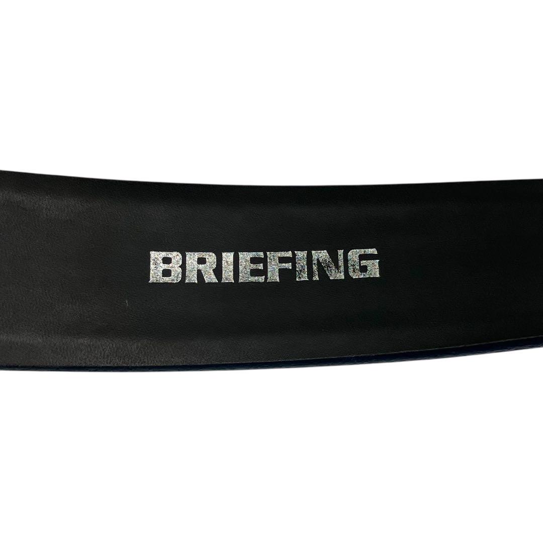 良品 2043 BRIEFING ブリーフィング ベルト レザー バックル 紺