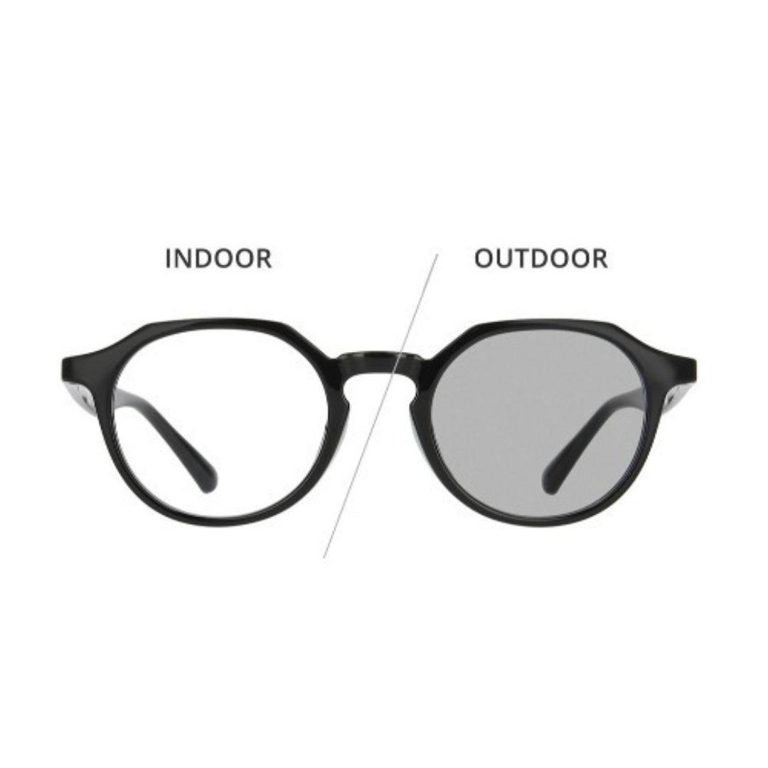 Zoff ゾフ　ボストン型調光サングラス