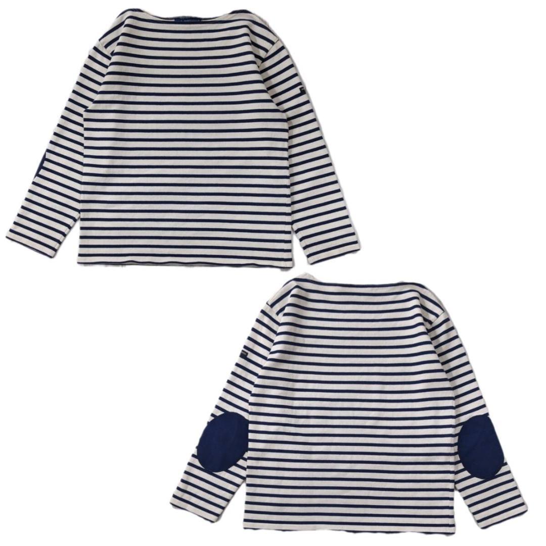 セントジェームス/エルボーパッチ/ボートネック/長袖Tシャツ/マリンボーダー