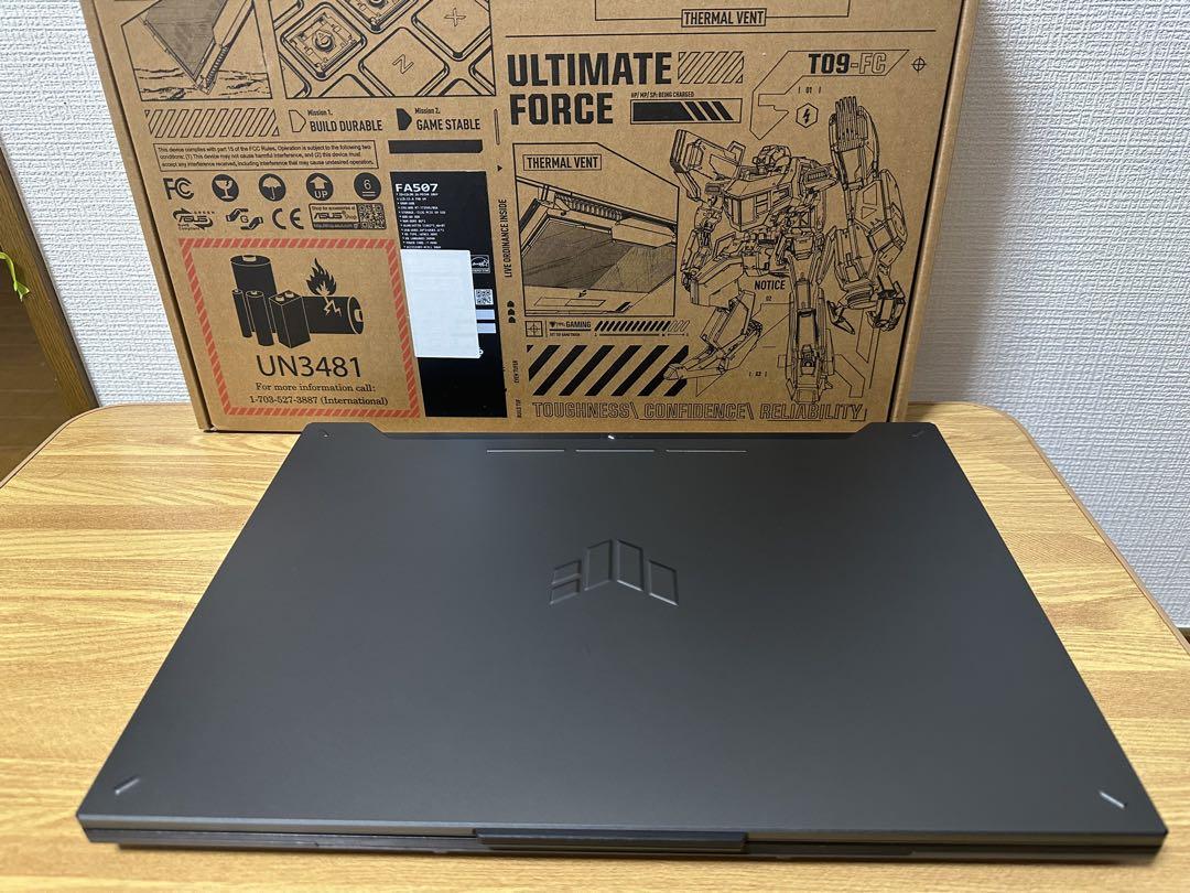 未使用に近い　ASUS ゲーミングノート　Ryzen 7 RTX4050