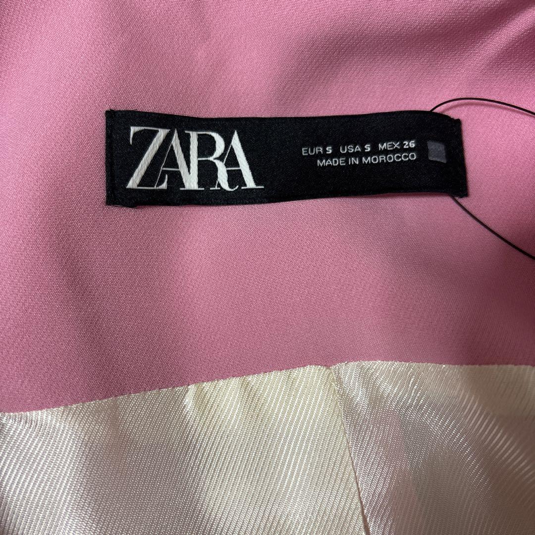 ZARA セットアップ 千鳥格子柄 ピンク ジャケット＆ショート