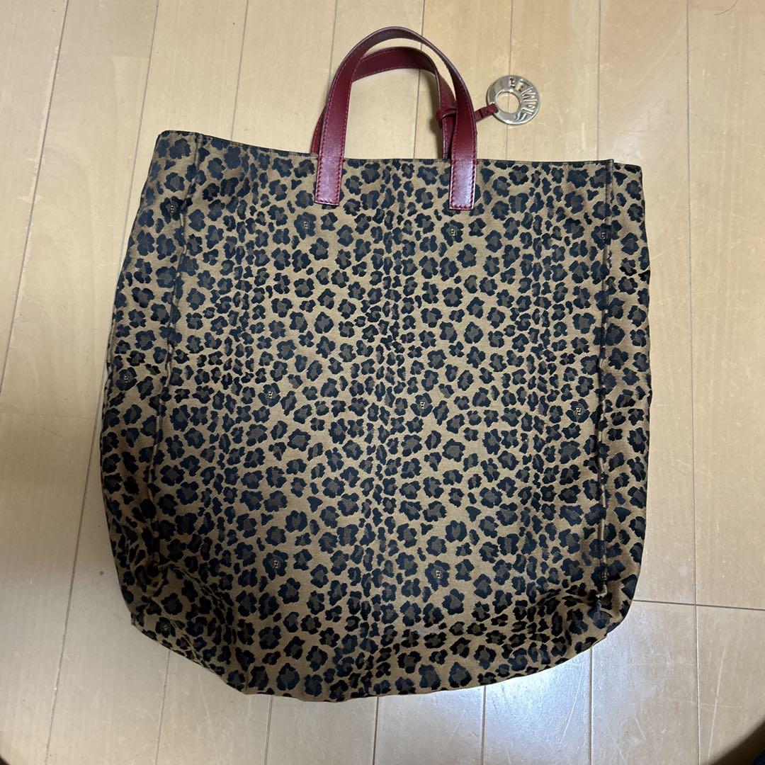 FENDI ヒョウ柄 トートバッグ