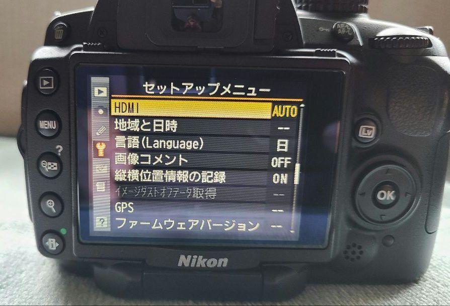 ニコン D5000 バッテリー2個 シャッター約8200枚