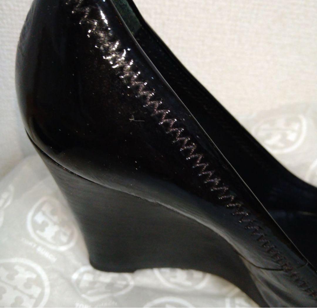 TORY BURCHウェッジソールエナメルパンプス(約23.5cm) TORY BURCHウェッジソールエナメルパンプス(約23.5cm)