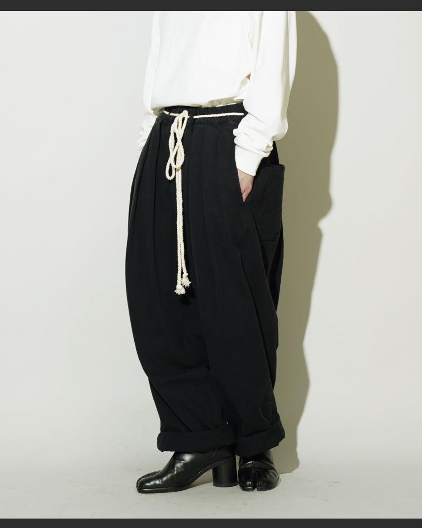 【Aphlotus】ヴィンテージ加工 10タック サルエルパンツ 完売品