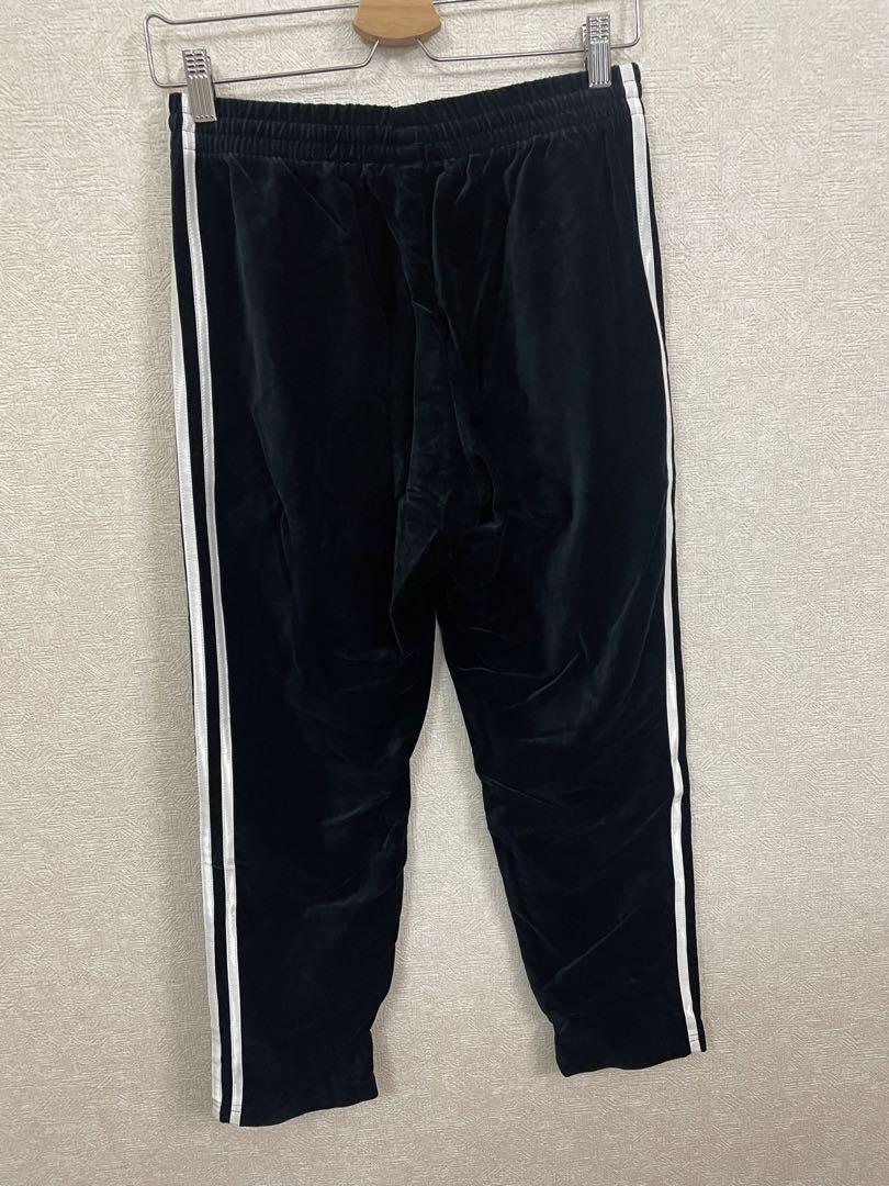 adidas ベロア ジャージ上下セット 黒