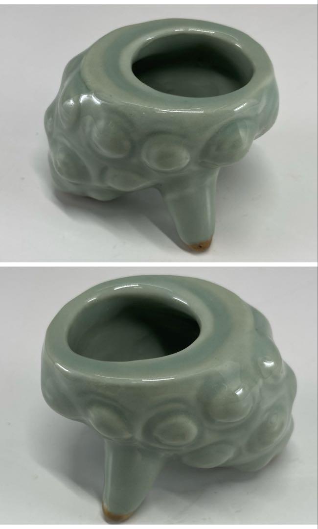 【茶道具】青磁七種蓋置（合わせ箱）