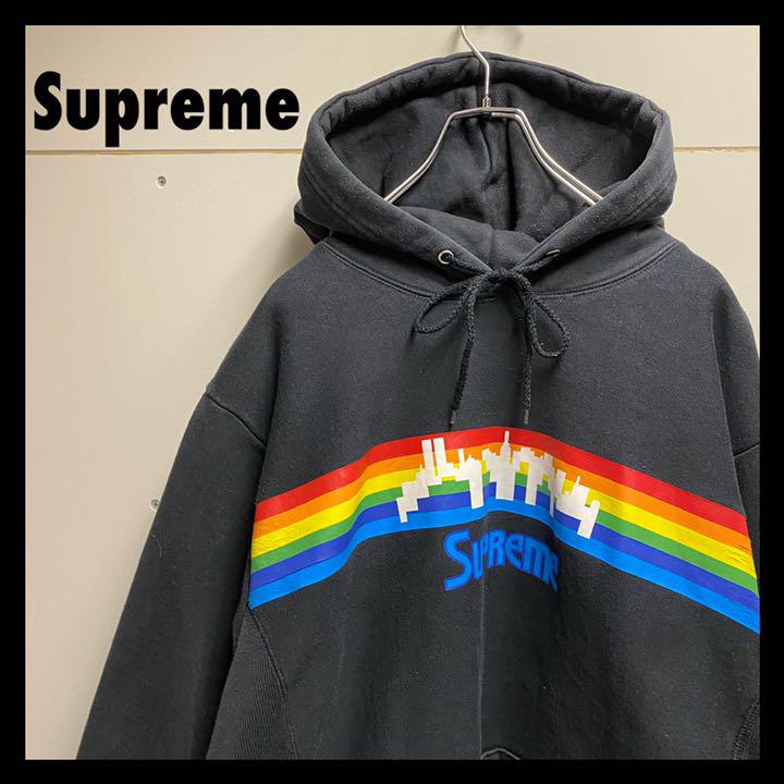 人気メーカー・ブランド ブラック 刺繍ロゴ XXL シュプリーム