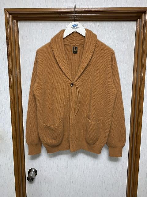 3 新品同様 BATONER カシミヤ フォックス ショールカラー カーディガン