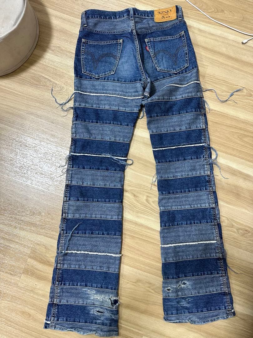 ヒステリックグラマー KINKY ウミヘビ ツギハギ デニムパンツ