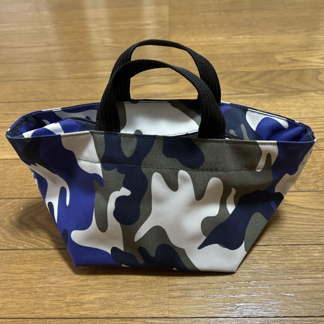 エルベシャプリエ カモフラ柄 ブルー ミニサイズ