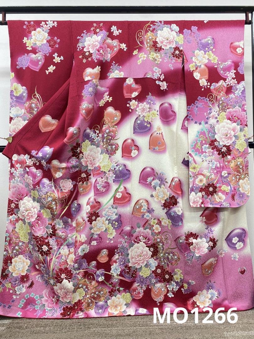 ブランド振袖 豪華 銀通し ラメ刺繍 紋意匠 身丈165cm 撥水加工済