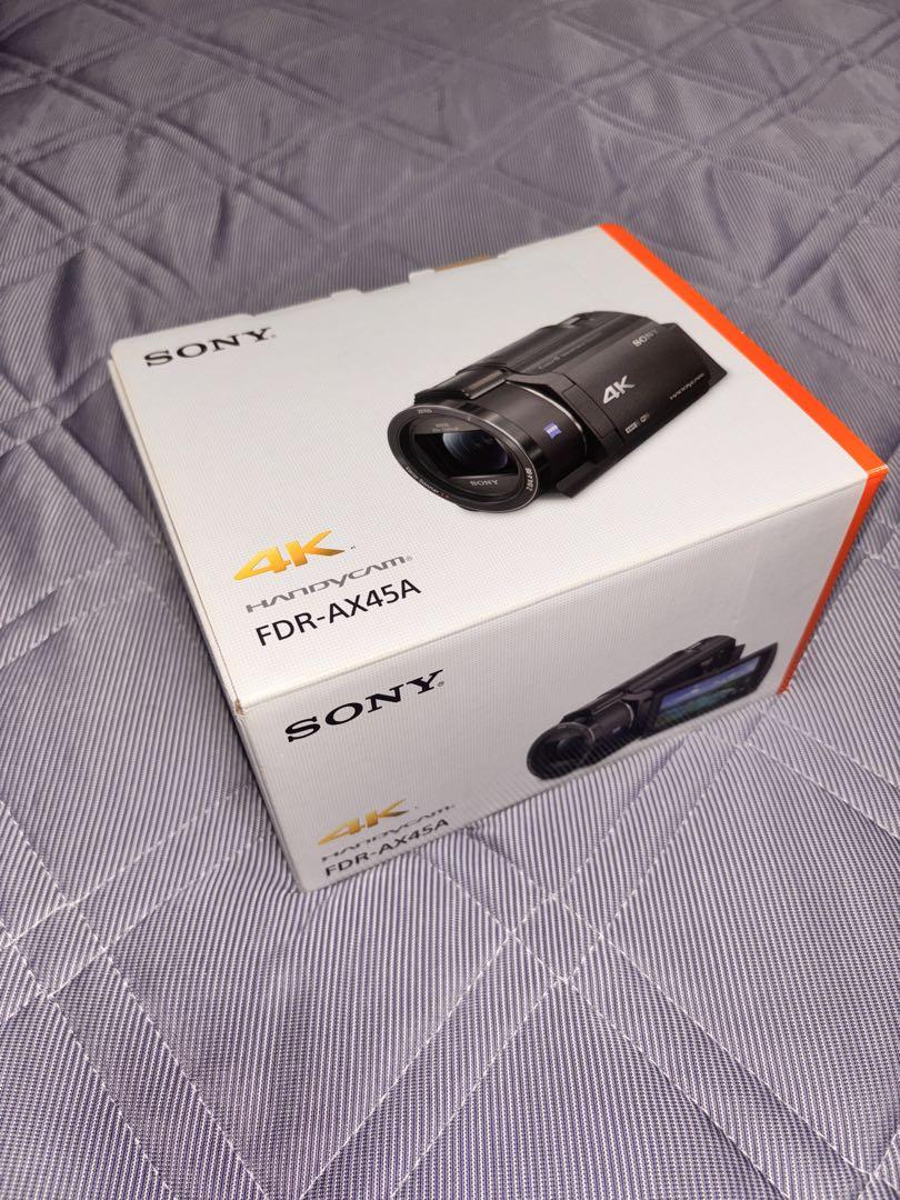 SONY4K ビデオカメラ FDR-AX45A ブロンズブラウン予備バッテリー有 ソニー 4K対応ビデオカメラ FDR-AX45A ブラウン 予備バッテリー
