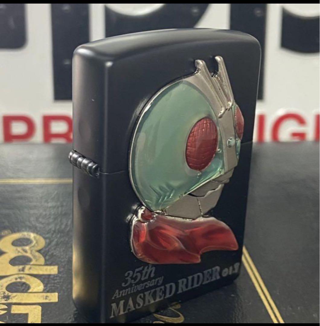 zippo 新品未使用ジッポーライター 仮面ライダー フェイス 35周年記念