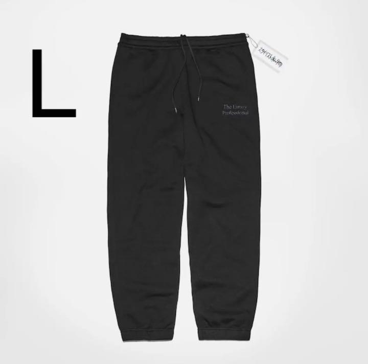 ennoy エンノイ　スタイリスト私物 裏起毛スウェットパンツ 黒黒