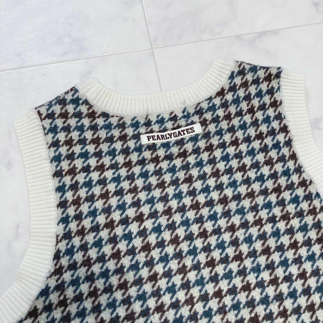 PEARLY GATES 定価2.6万 インターシャガンクラブプリント ベスト