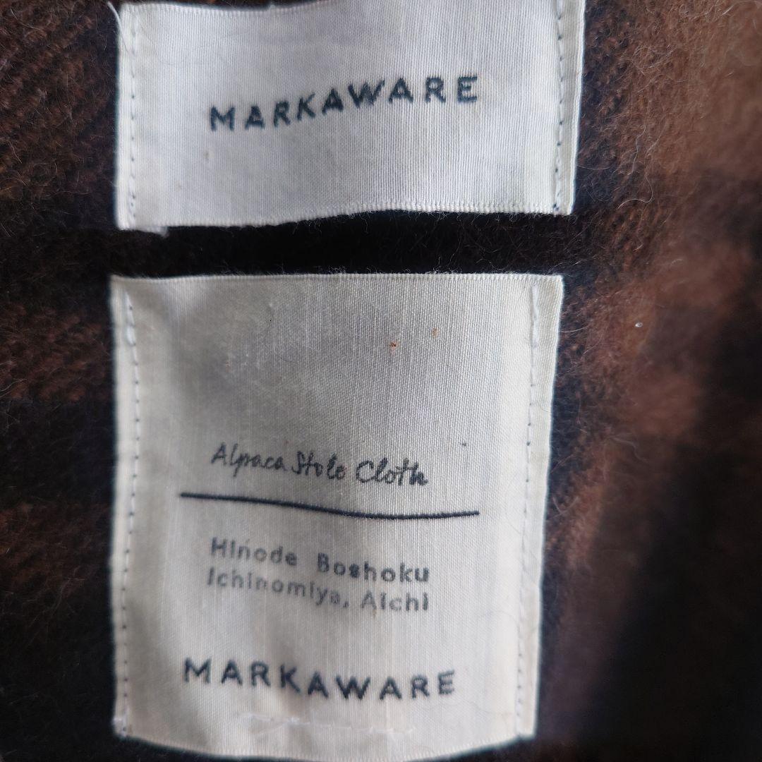 MARKAWARE NATURAL COLOR ALPACA STOLE メンズ