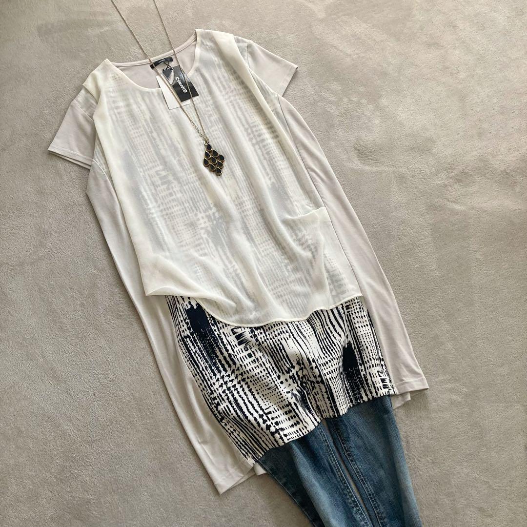 新品◇OSMOSIS オズモーシス◇定6.4千 チュニック ワンピース