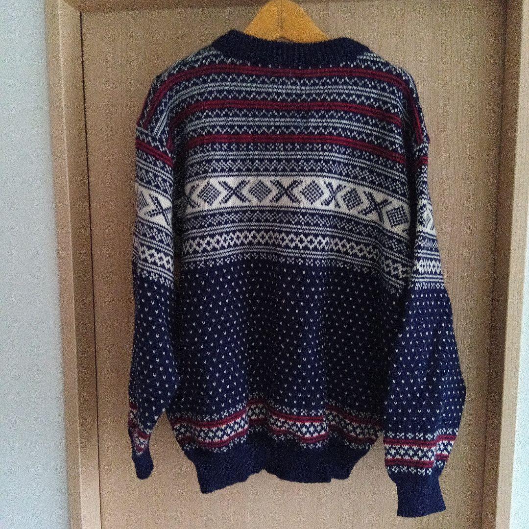 L ノルウェー製 LLBean 雪柄セーター norway L ノルウェー製 LLBean 雪柄セーター norway