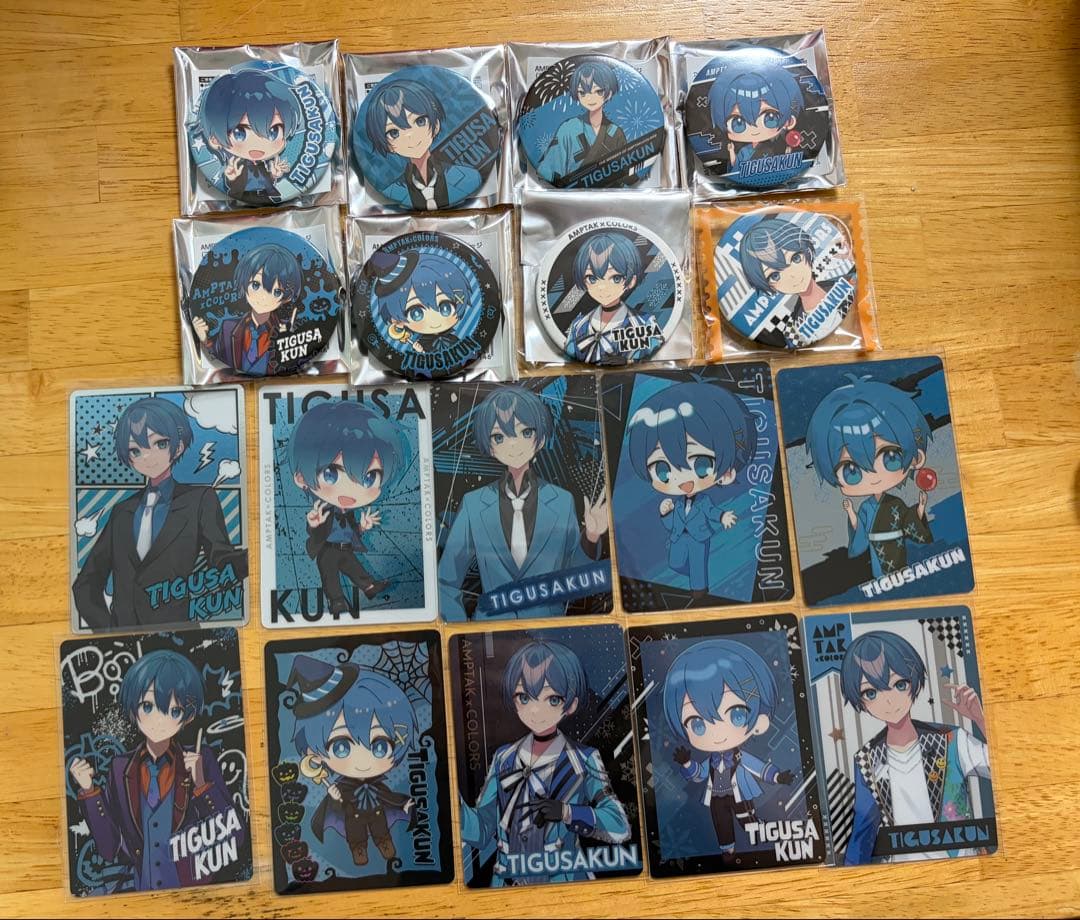 ちぐさくん AMPTAK 缶バッジ アクリルキーホルダー