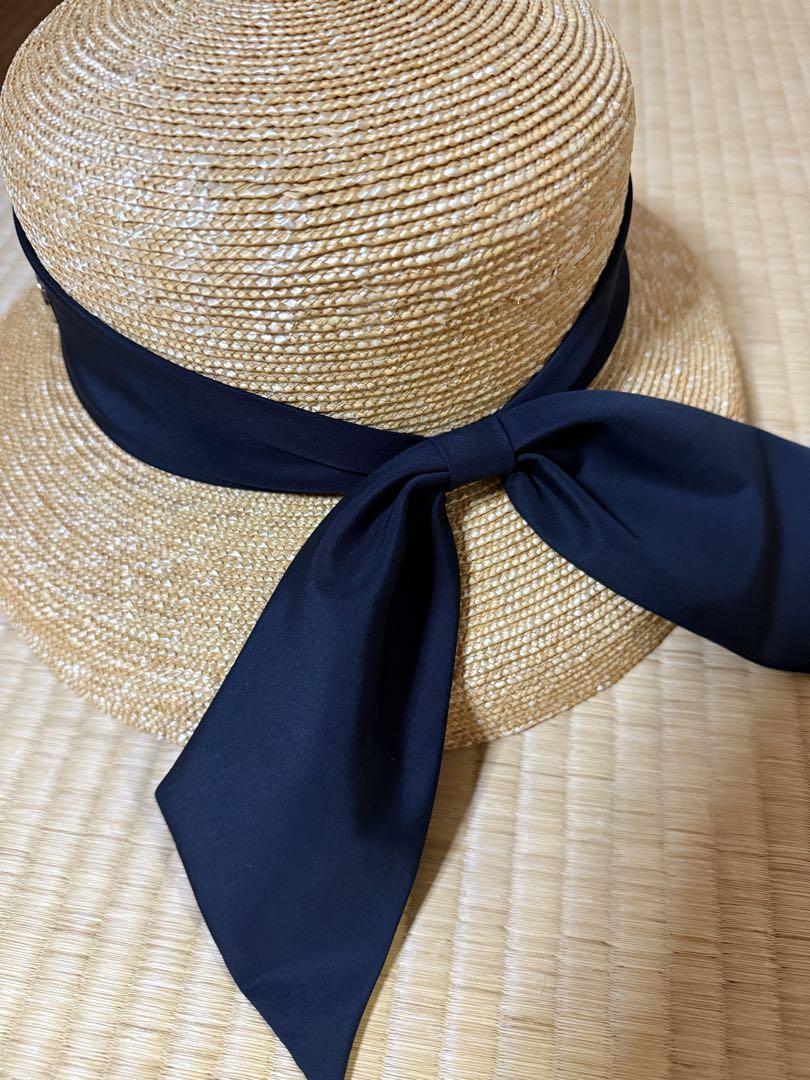Chapeau d'O 麦わら帽子 リボン付き 新品未使用