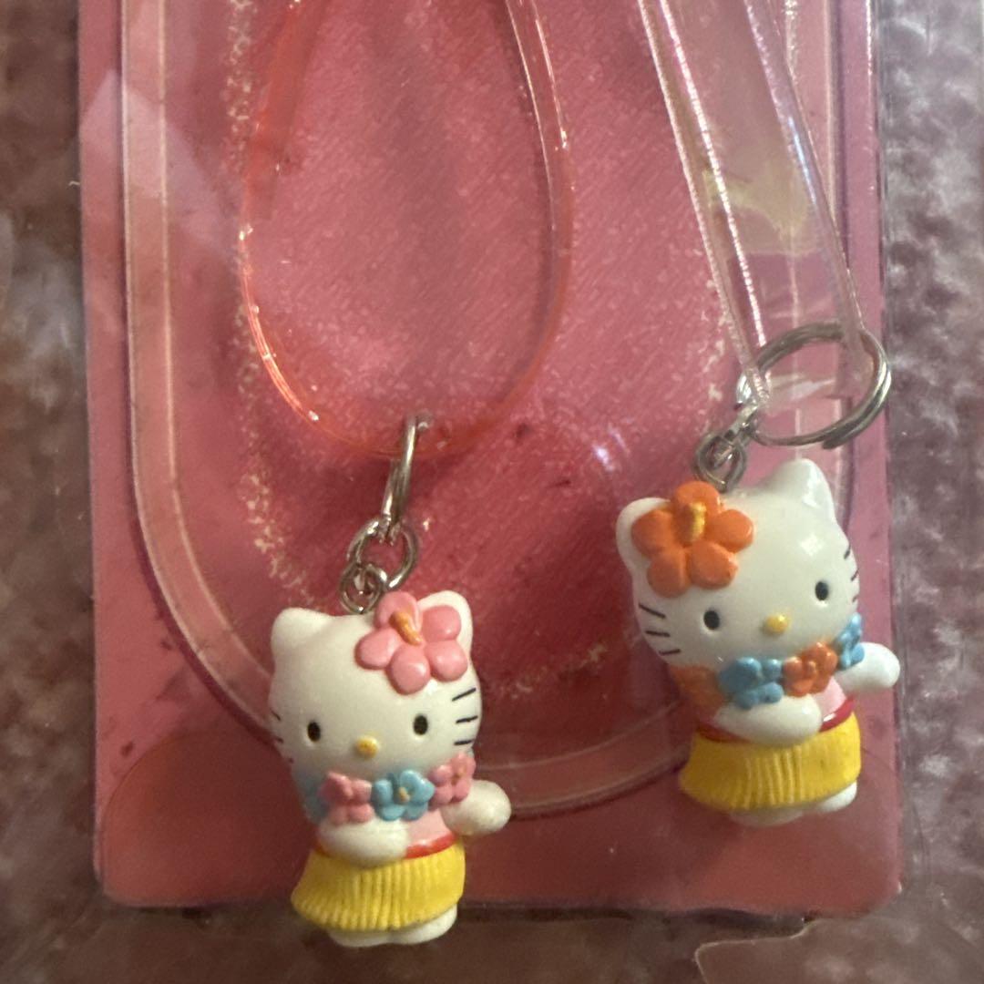 ハローキティ海外アメリカHAWAII限定人形ストラップ昭和kitty