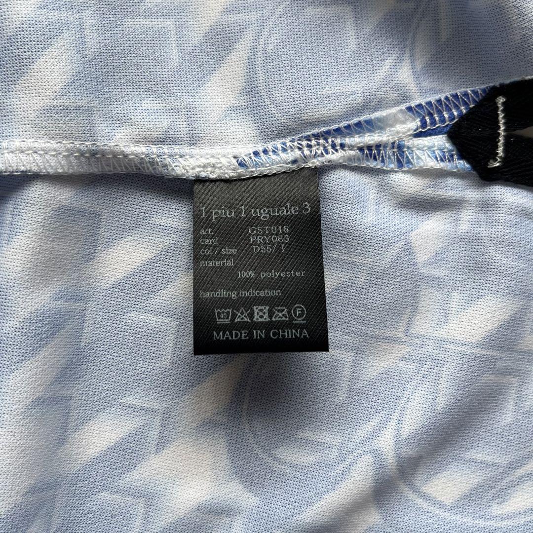 美品 1PIU1UGUALE3 GOLF ポロシャツ ゴルフ ブルー