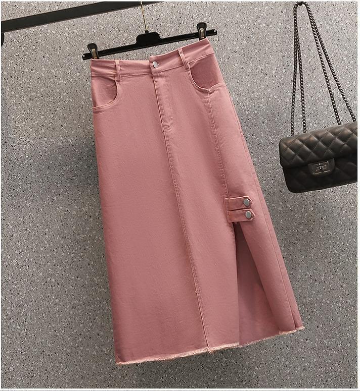 大きいサイズ レディース デニム　スカート　カットオフ　 新品