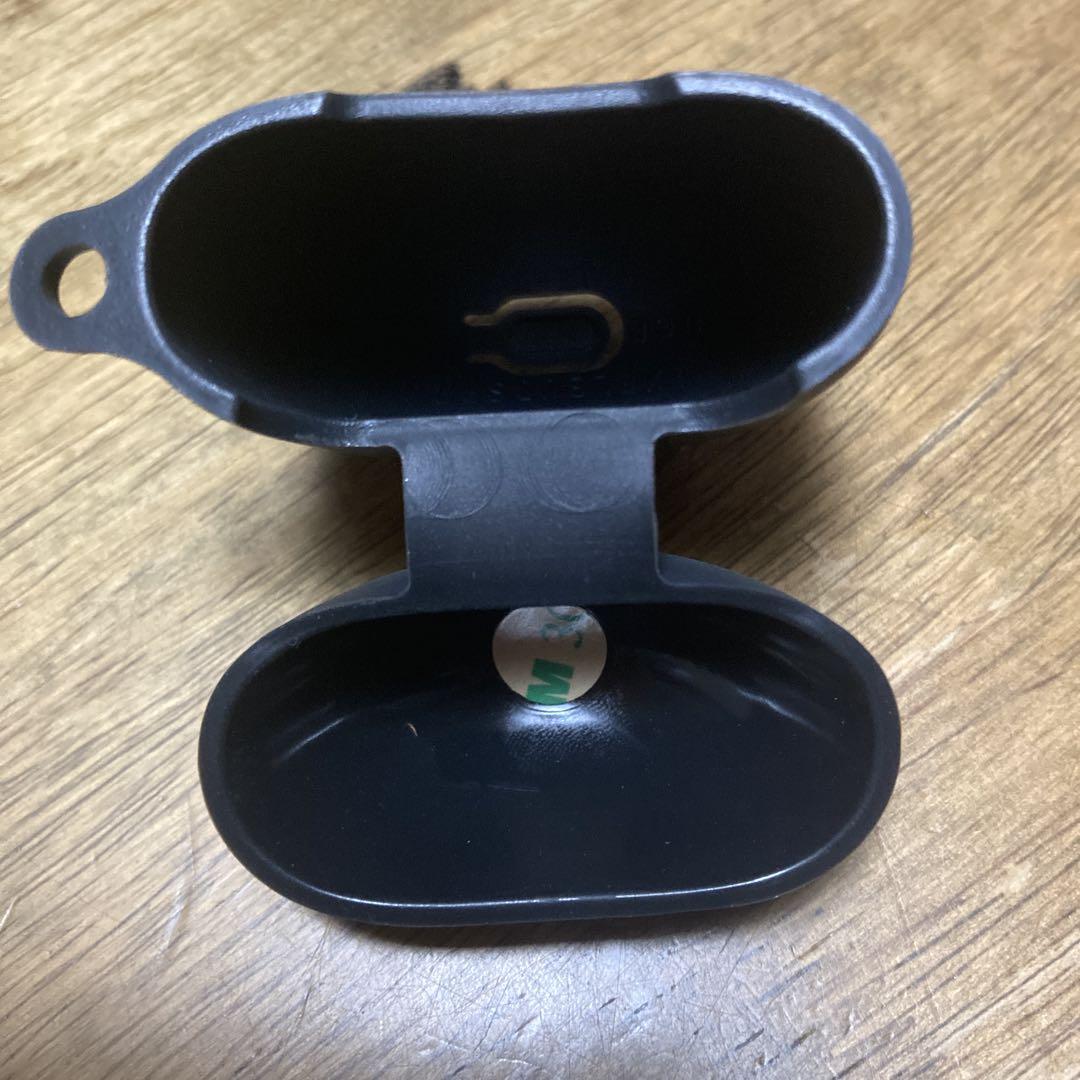 AirPods ケース マットブラック カラビナ付き