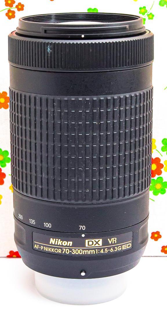 美品 Nikon AF-P 70-300mm F4.5-6.3Gレンズフード付