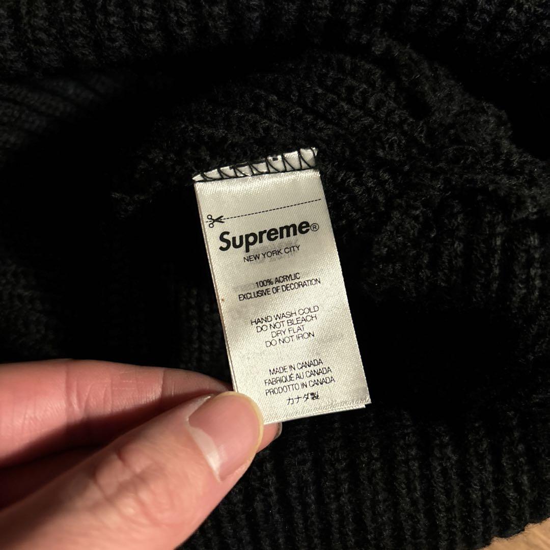 帽子 Supreme Loose Gauge Beanie black FW24