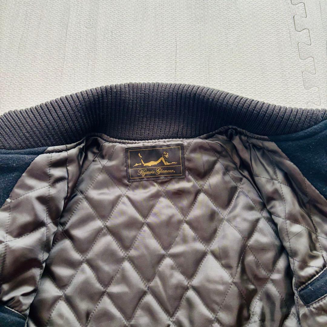 HYSTERIC GLAMOUR スタジャン ウール レザー ヒスガール M