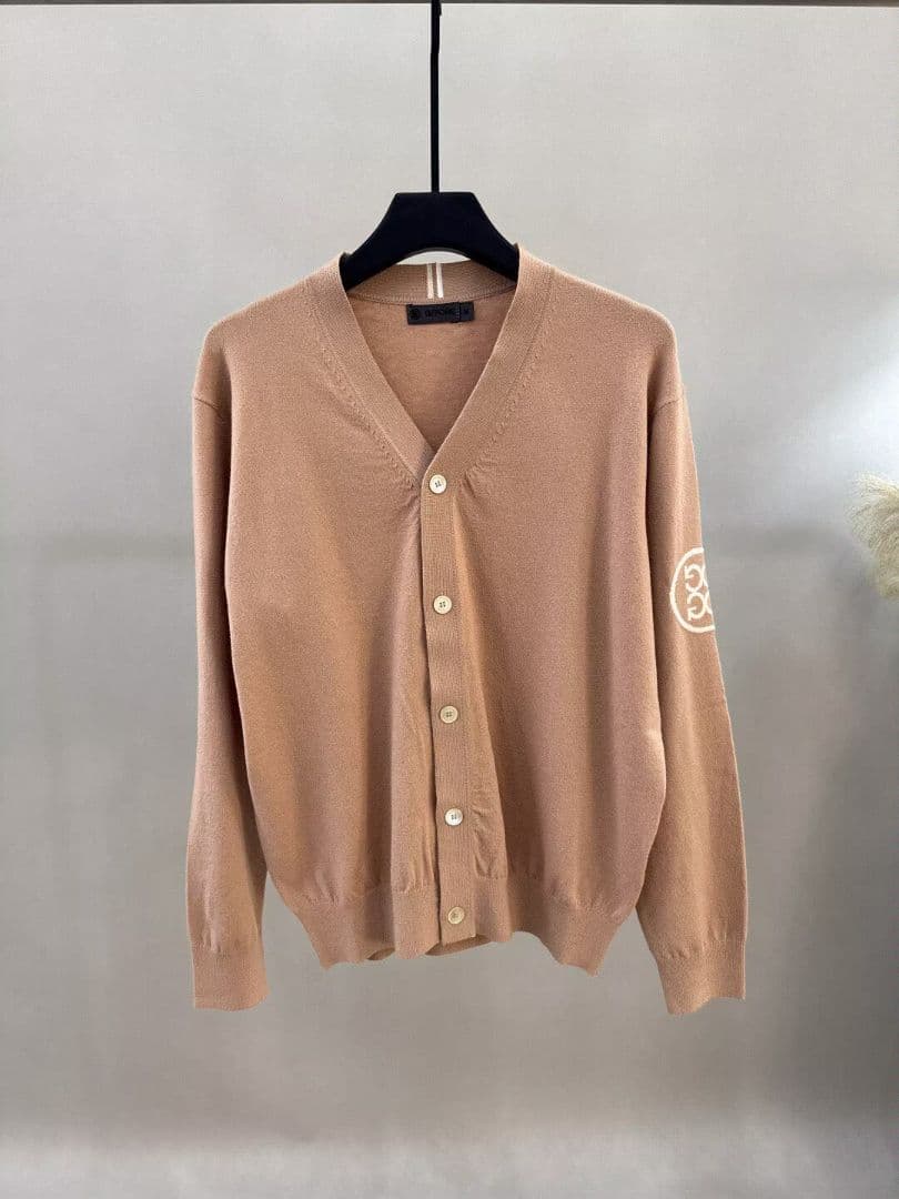 ジーフォア ゴルフ ウェア メンズ ベージュカーディガン ジーフォア ゴルフ ウェア メンズ ベージュカーディガン