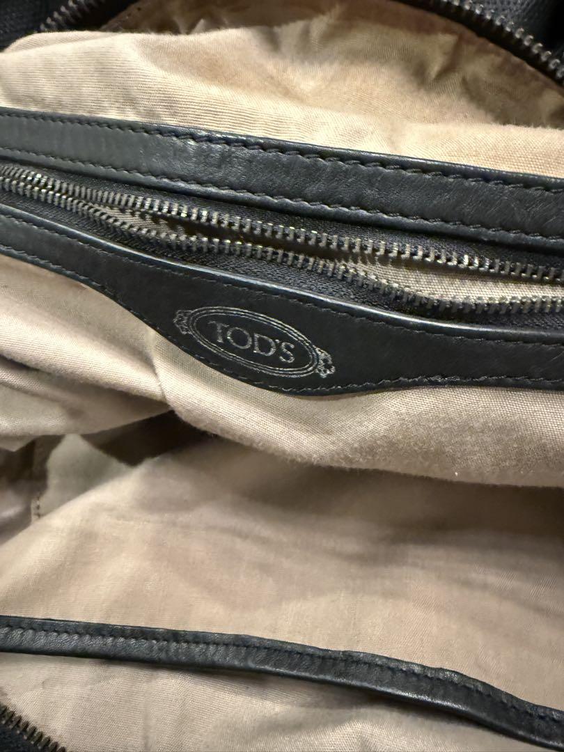 TOD'S ボストンバッグ 黒/銀