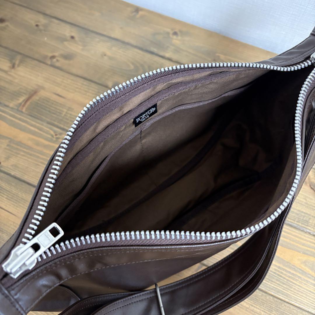 ポーター　PORTER　フリースタイル　ショルダーバッグ　ブラウン　【美品】