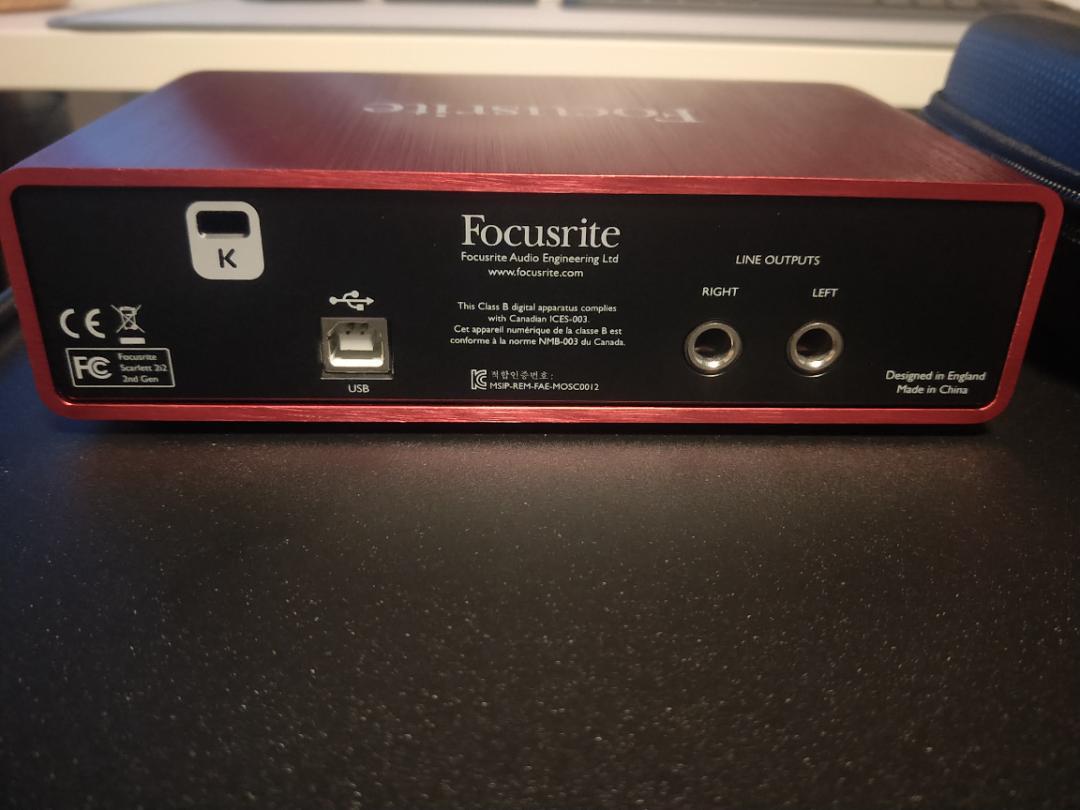 FOCUSRITE Scarlett 2i2 G2 オーディオインターフェイス