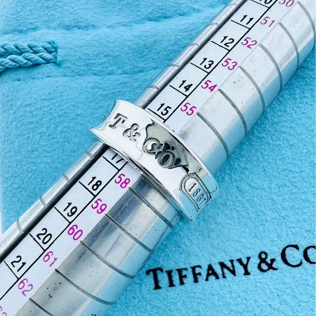 美品】Tiffany ティファニー メンズ ナローリング 約16.5号