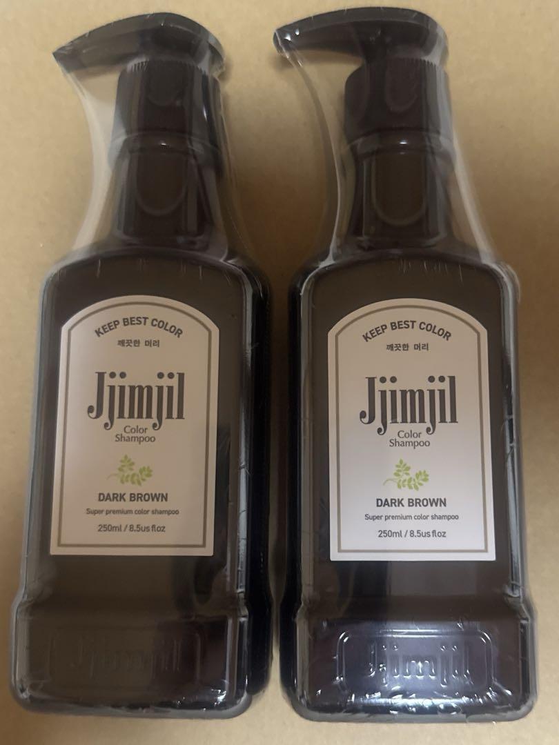 Jjimjil ジムジル　ダークブラウン　カラーシャンプー2本セット