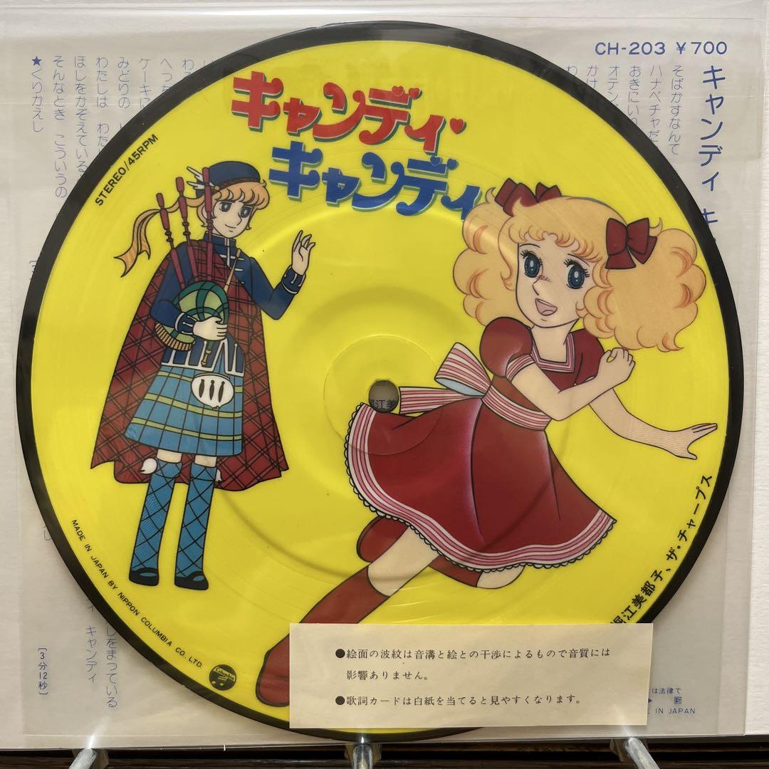 レア盤❗️キャンディ キャンディ ／ピクチャー7inch堀江美都子／1980年