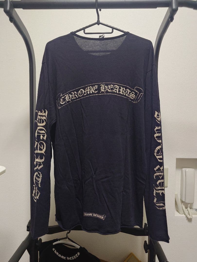 Chrome Hearts クラッシュアームロゴ スクロールラベル 長袖シャツS CHROME HEARTS