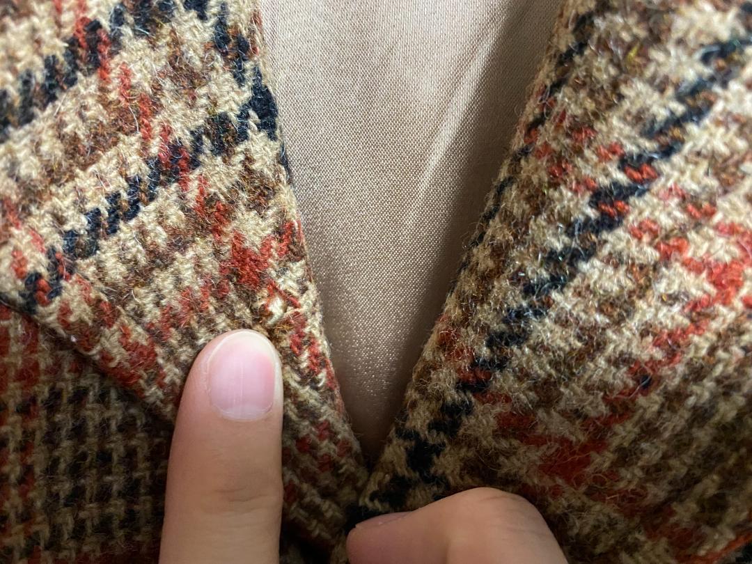 70s LAKELAND ハーフコート グレンチェック
