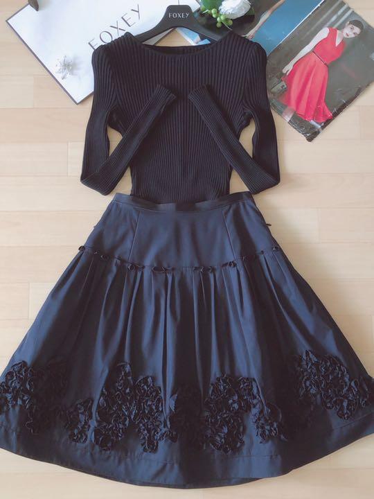 極美品!FOXEY ラブリーフラワースカート 38 Rene