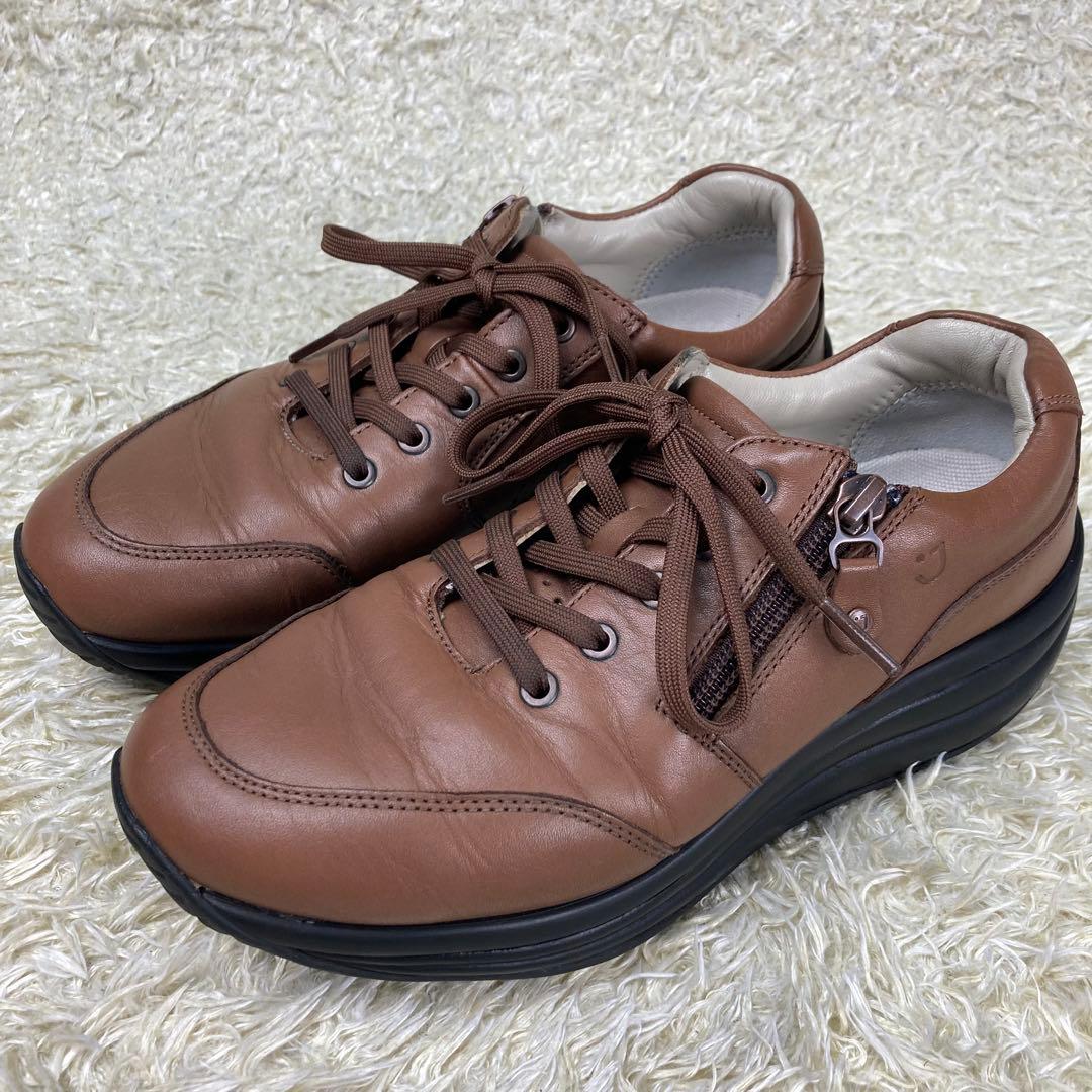 『美品』joya ジョヤ レザースニーカー コンフォートシューズ サイドジップ 『美品』joya ジョヤ レザースニーカー コンフォートシューズ サイドジップ