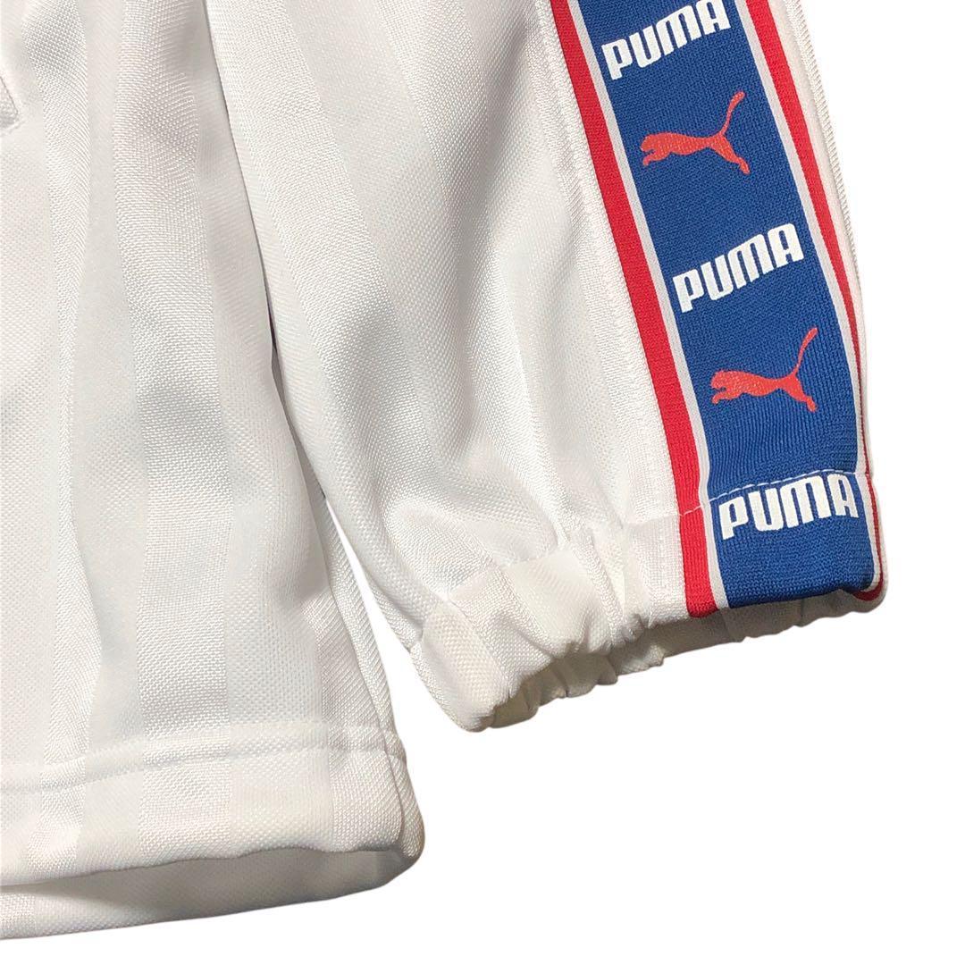 美品◇PUMA プーマ ジップアップ トラックジャケット ホワイト サイズM 新品未使用タグ付き！PUMA プーマ トラックジャケット ジャージ
