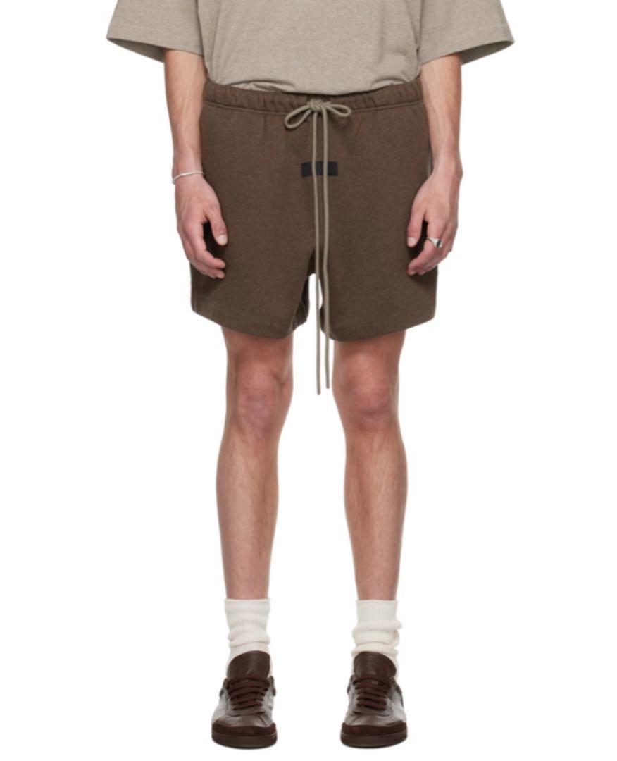 FOG ESSENTIALS ドローストリング ショートパンツ ブラウン M