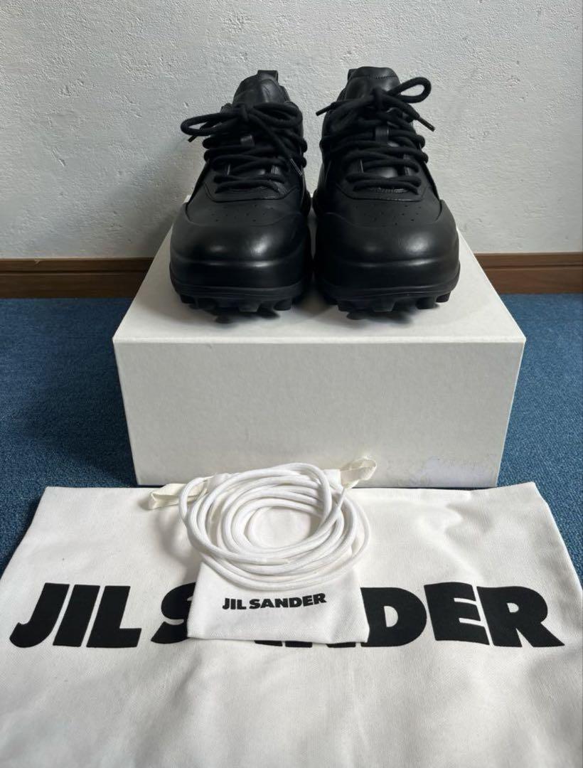 JILSANDER Orb レザースニーカー/サイズ42/ブラック