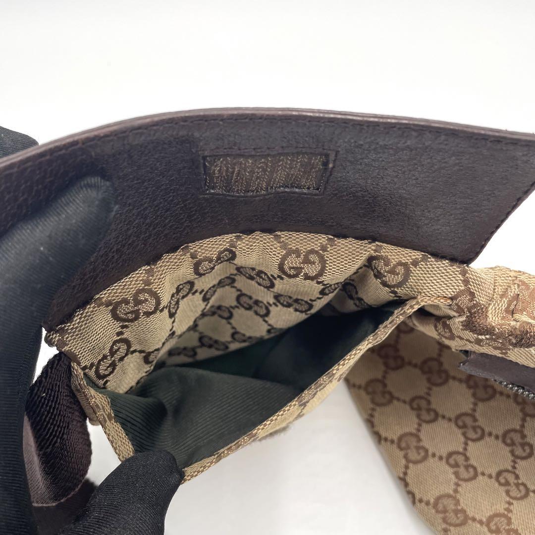 GUCCI グッチ GG  キャンバス ウエストポーチ ボディバッグ
