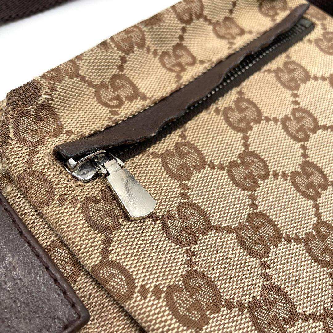 GUCCI グッチ GG  キャンバス ウエストポーチ ボディバッグ