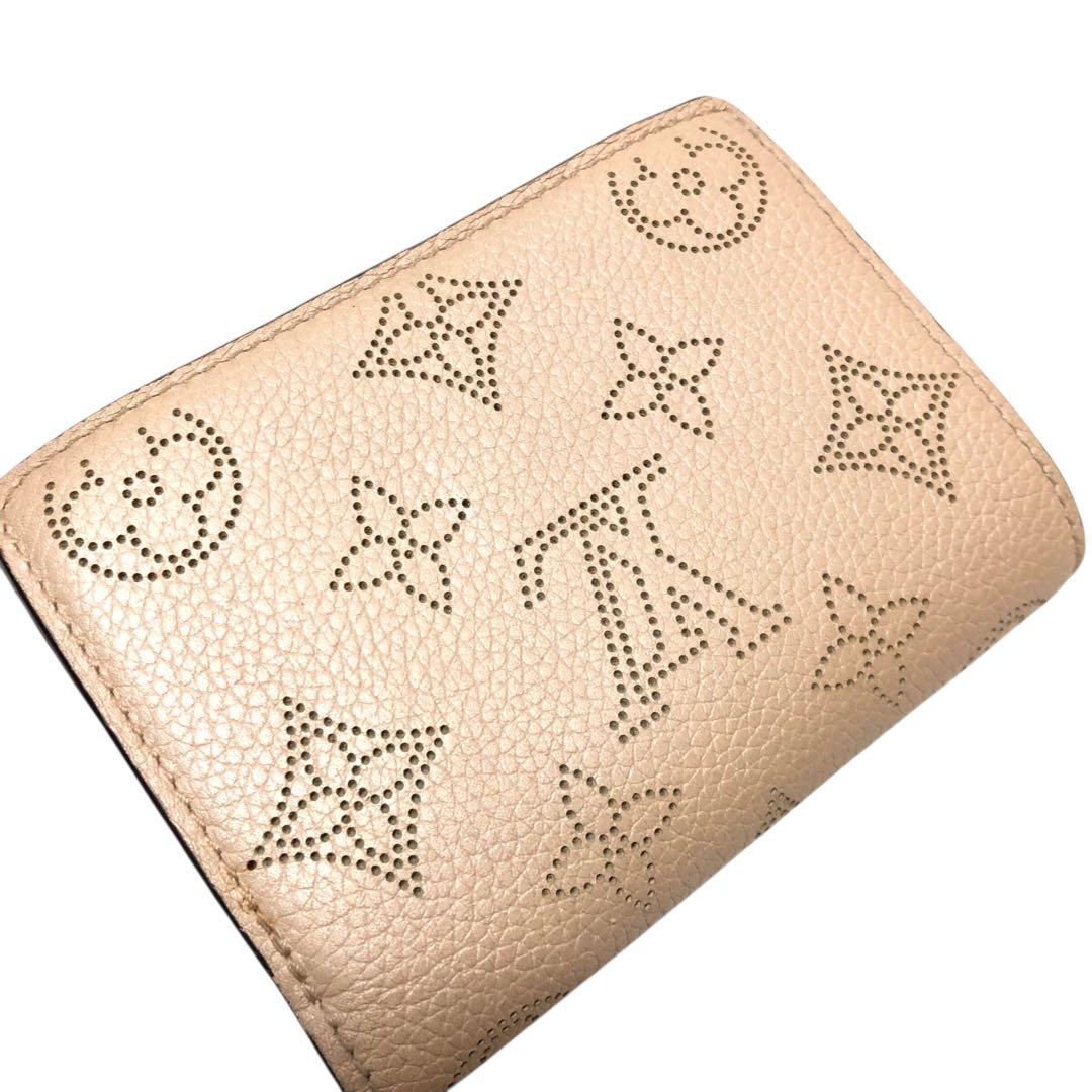 【美品】LOUISVUITTON ヴィトン　クレア　マヒナ　二つ折り財布